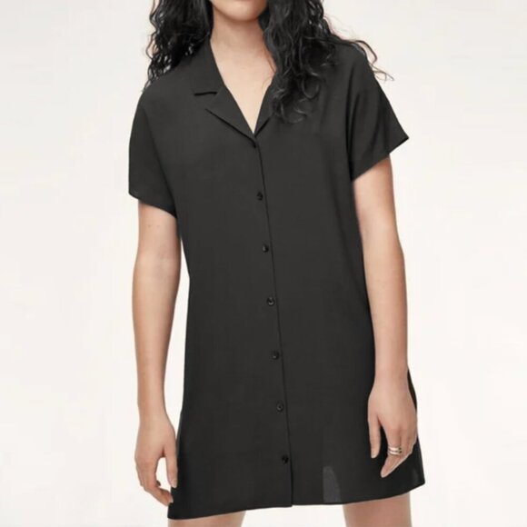 Aritzia Wilfred Free Radhika Black Shirtdress - Picture 1 of 5